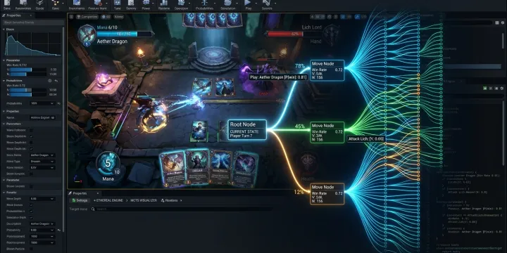 Unity 카드 배틀 AI를 위한 MCTS 분석: 선택·확장·시뮬레이션·역전파 구현법 썸네일