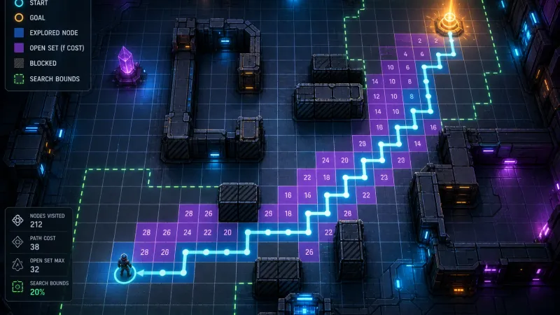 Grid 기반 A* 길찾기 알고리즘 성능 최적화 기법