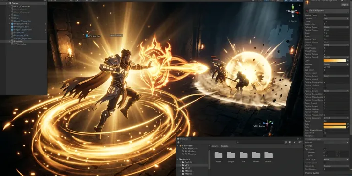 VFX Graph로 설계하는 필살기 연출: 타이밍, 궤적, 충돌을 분리하자 썸네일