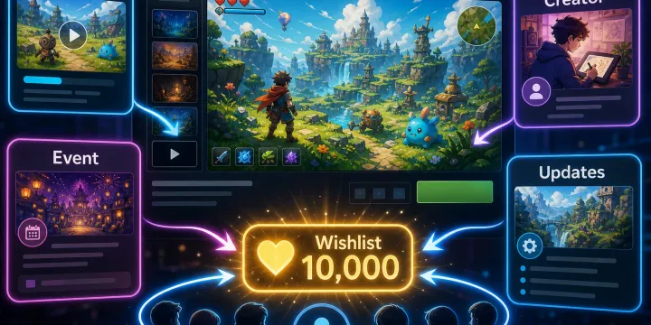 Steam 위시리스트 10,000개를 모으는 상점 페이지 전략 썸네일