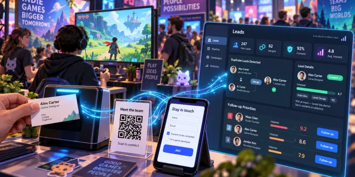 인디게임 행사 명함·QR 리드 CRM 자동화: 후속 연락 우선순위 정하는 방법 썸네일