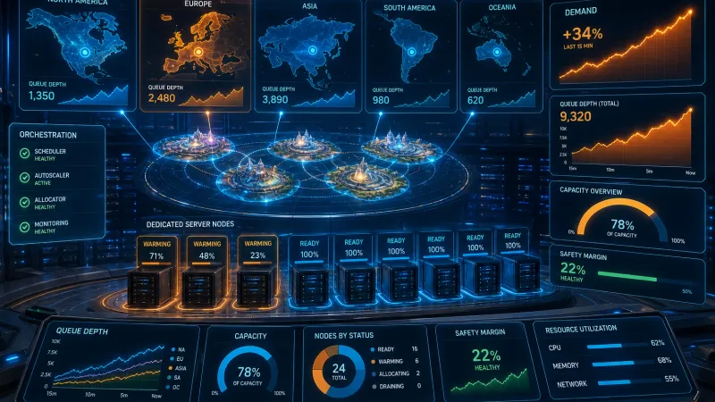 데디케이티드 서버 자동 웜업과 매치 수요 예측 스케줄러 구현