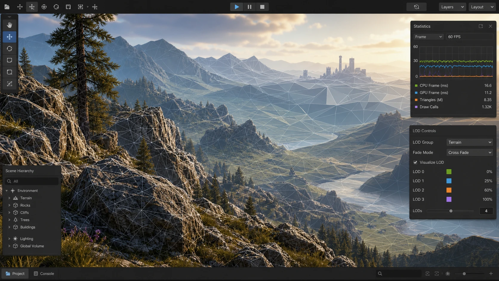 Unity LOD Group와 Mesh Simplifier 연동으로 3D 배경 프레임 최적화하기 썸네일