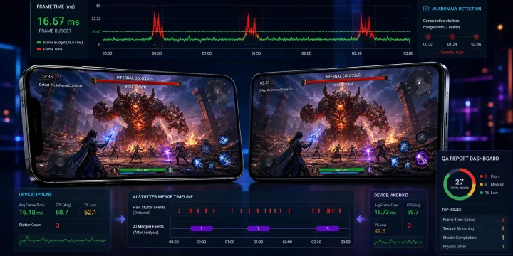 iOS·Android 기기별 프레임 드랍 구간을 AI로 자동 탐지하고 리포팅하는 방법 썸네일