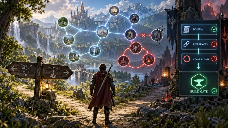 게임 로어(Lore) 데이터 무결성 검증과 대규모 커밋 자동 헬스체크 스크립트 구축