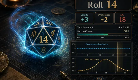 TRPG 주사위 롤과 보정치 시스템을 비디오 게임에 구현하는 법: 확률 설계부터 UX까지 썸네일