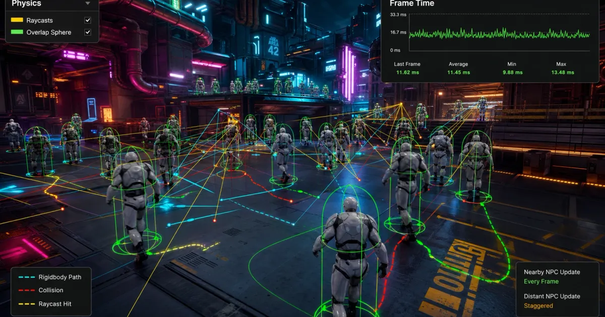 Unity FixedUpdate 물리 기반 캐릭터 연산 병목 해소: 프레임 안정화 실전 가이드