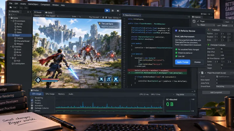 Cursor AI·GitHub Copilot 프롬프트 엔지니어링으로 Unity C# 코딩·리팩토링 속도 높이기