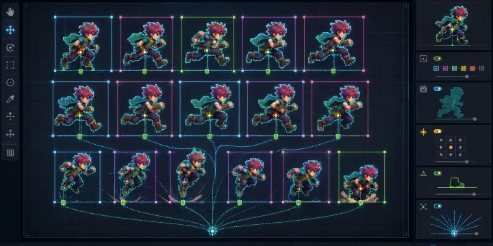 AI 비전 모델로 Unity 스프라이트 시트 슬라이싱과 피벗 계산 자동화하기 썸네일