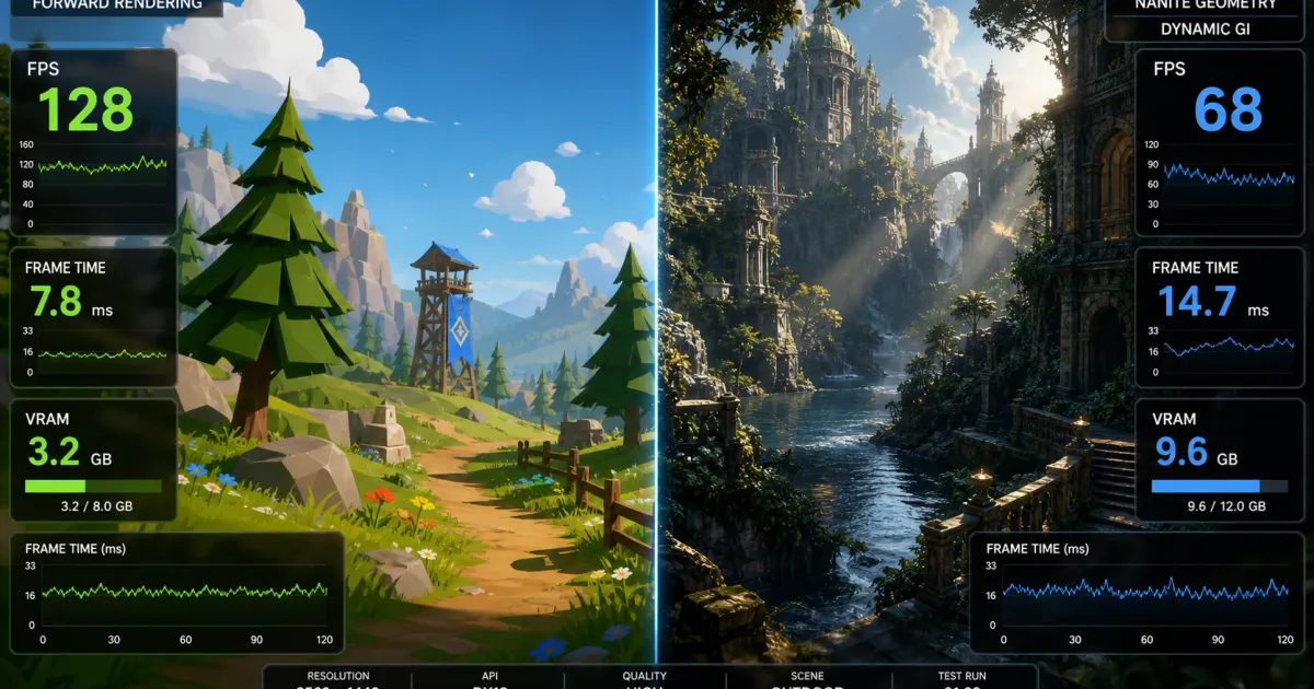 Unity 6.5 vs Unreal Engine 5.8: 렌더링 성능과 엔진 세대교체 선택 가이드