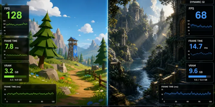 Unity 6.5 vs Unreal Engine 5.8: 렌더링 성능과 엔진 세대교체 선택 가이드 썸네일