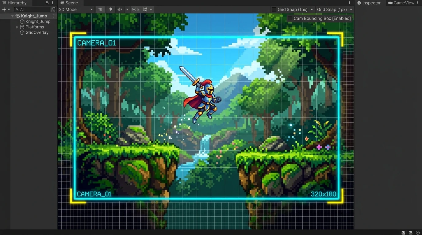 2D 도트 게임을 위한 완벽한 픽셀 퍼펙트 카메라 설정 썸네일
