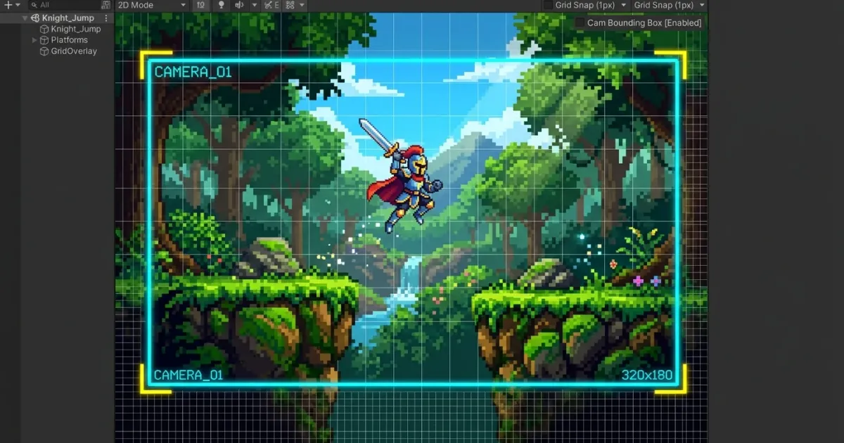 2D 도트 게임을 위한 완벽한 픽셀 퍼펙트 카메라 설정