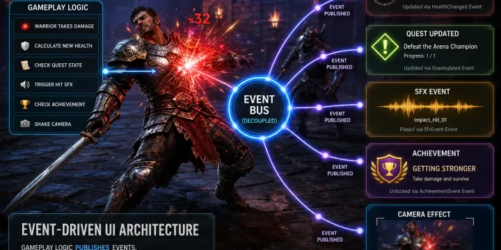 Event Bus로 UI와 게임 로직을 분리하는 설계 썸네일