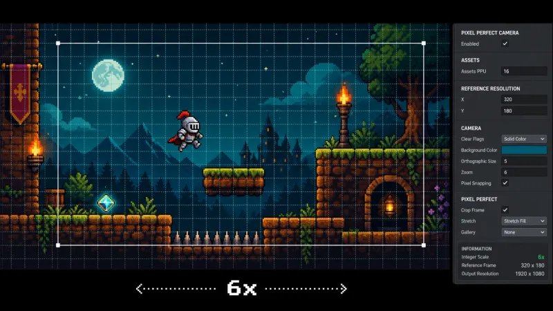 2D Pixel Perfect 카메라 세팅과 해상도 대응 기법