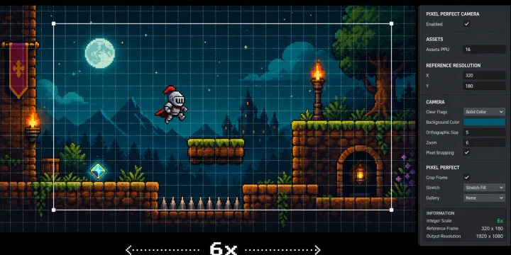 2D Pixel Perfect 카메라 세팅과 해상도 대응 기법 썸네일