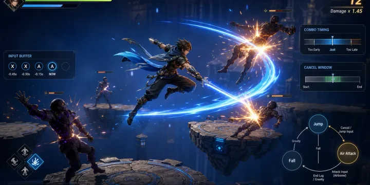 Unity 상태 패턴으로 구현하는 캐릭터 공중 컨트롤과 콤보 시스템 썸네일