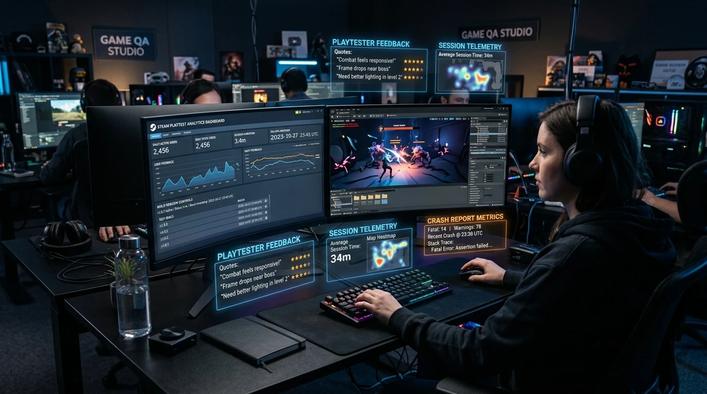 Steam Playtest로 비공개 FGT 운영하기: 테스터 모집부터 피드백·빌드 관리까지 썸네일