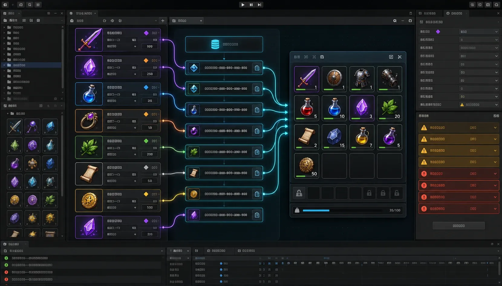 ScriptableObject 아이템 정의 에셋과 런타임 인벤토리 상태가 분리된 Unity 데이터 흐름